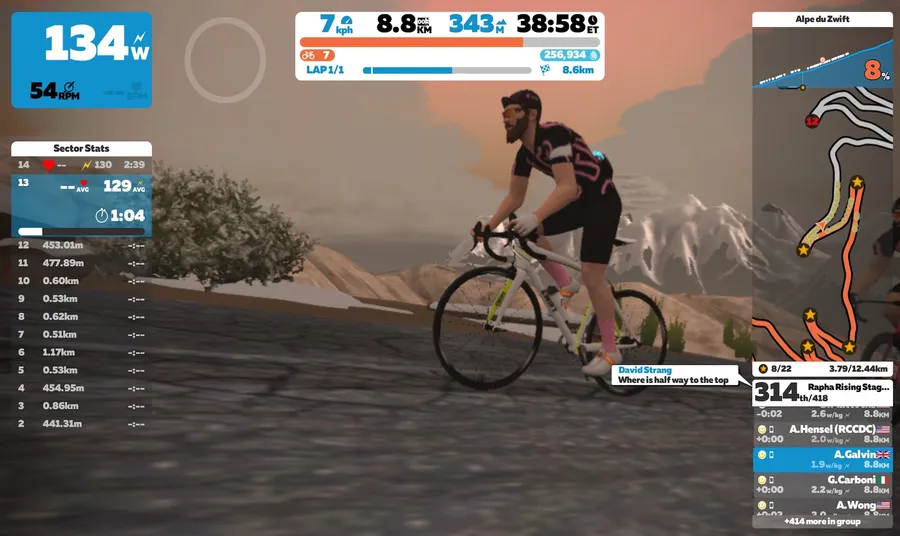 Cycling through the Metaverse